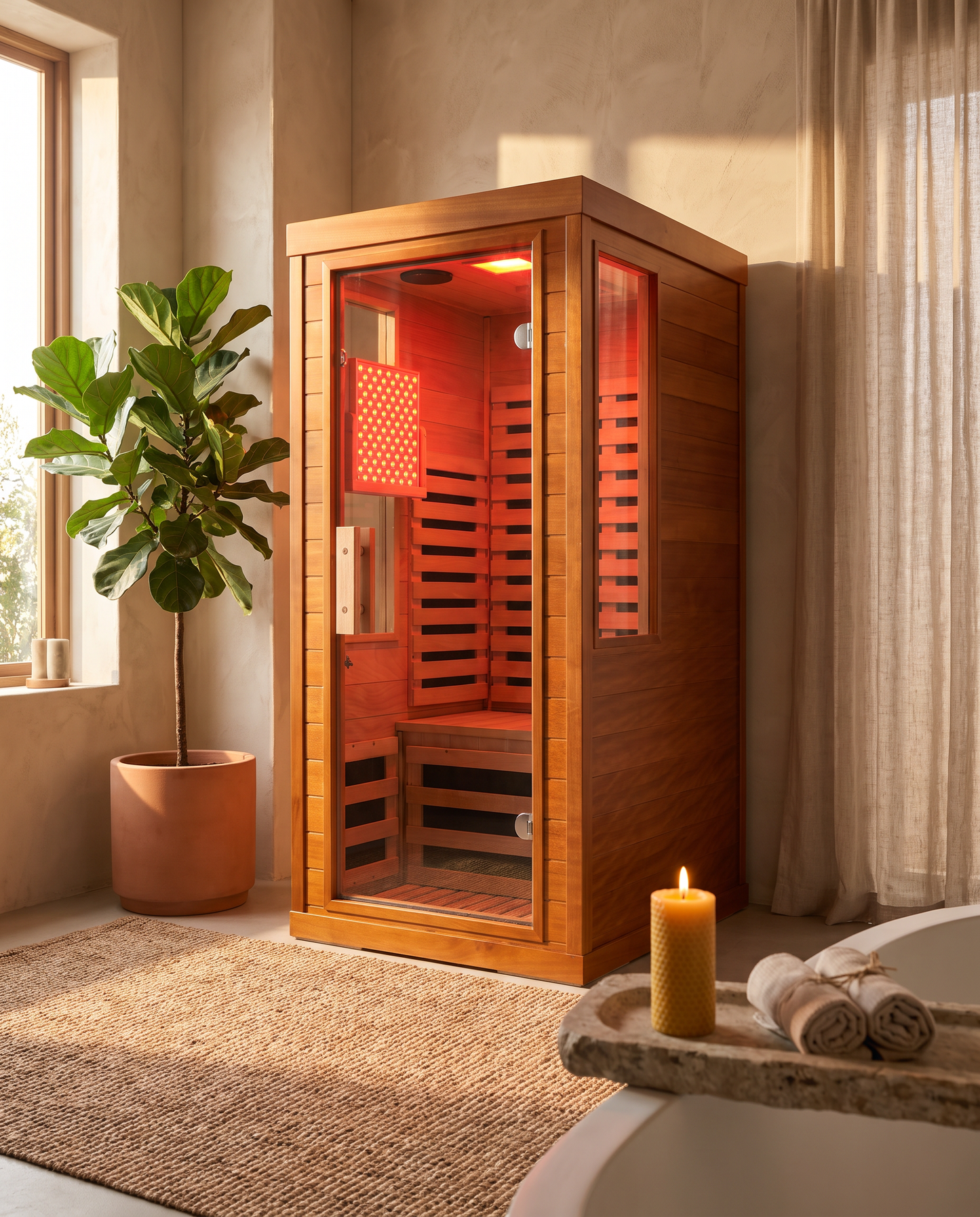 1-Person Infrared Sauna + Red Light