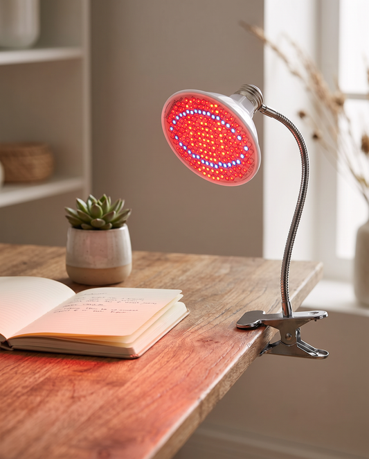 Red Light Clip Lamp