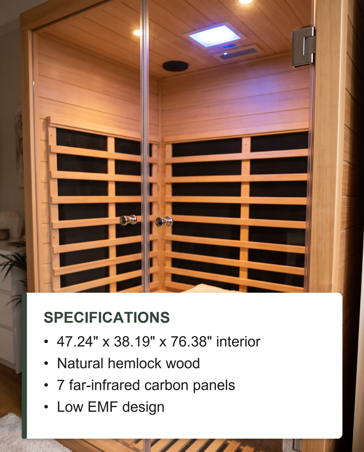 Two-Person Hemlock Sauna