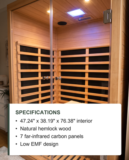 Two-Person Hemlock Sauna