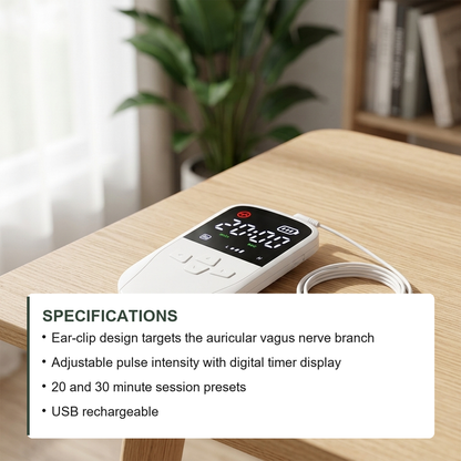 Vagus Nerve Stimulator ear clip specifications